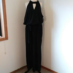 INC Black Halter Style Jumpsuit Size 3X NWT